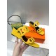 Hermes Hermes 2023 Official website synchronized spring and summer new style, slant heel sandalCowhide fabric, sheepskin footbed. Sheepskin lining. A lightweight summer sandal with a classic shape transformed into a leat