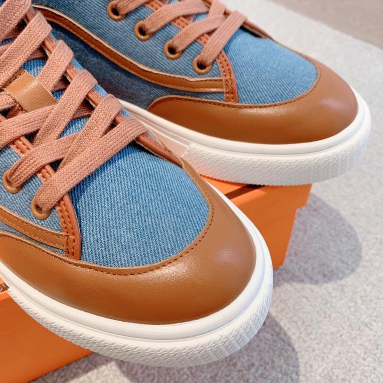 Men's [Guanhua] Hermes  home 23ss early spring new products! Classic boot shape   British color blocking design, classic and durable! The original inverted mold last shape, the ultimate 11 shape, imported high-end knitti