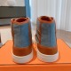 Men's [Guanhua] Hermes  home 23ss early spring new products! Classic boot shape   British color blocking design, classic and durable! The original inverted mold last shape, the ultimate 11 shape, imported high-end knitti