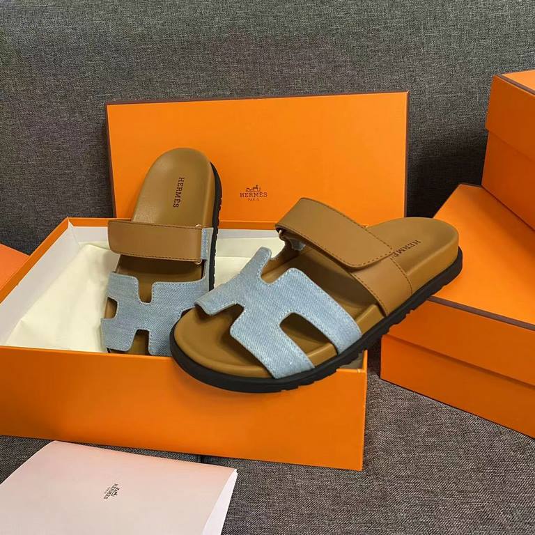 Top version men's women's   Hermes chypre slippers are so hot these days - chypre sandals, ugly ugly cute.The summer is really too much need for versatile slippers!This pair of slippers, how to match all good, casual and