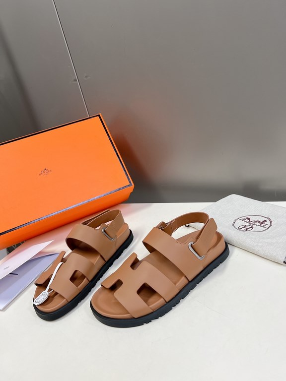 Men  [ΗERMES 】 Hermes spring and summer classic couple models second uncle slippers Chypre ugly ugly ugly uncle slippers - old man slippers, on the foot is simply too comfortable! It's simple and cute!All mixed breed she