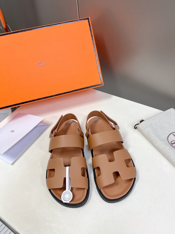 Men  [ΗERMES 】 Hermes spring and summer classic couple models second uncle slippers Chypre ugly ugly ugly uncle slippers - old man slippers, on the foot is simply too comfortable! It's simple and cute!All mixed breed she