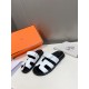 Men  [ΗERMES 】 Hermes spring and summer classic couple models second uncle slippers Chypre ugly ugly ugly uncle slippers - old man slippers, on the foot is simply too comfortable! It's simple and cute!All mixed breed she