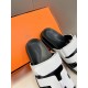 Men  [ΗERMES 】 Hermes spring and summer classic couple models second uncle slippers Chypre ugly ugly ugly uncle slippers - old man slippers, on the foot is simply too comfortable! It's simple and cute!All mixed breed she