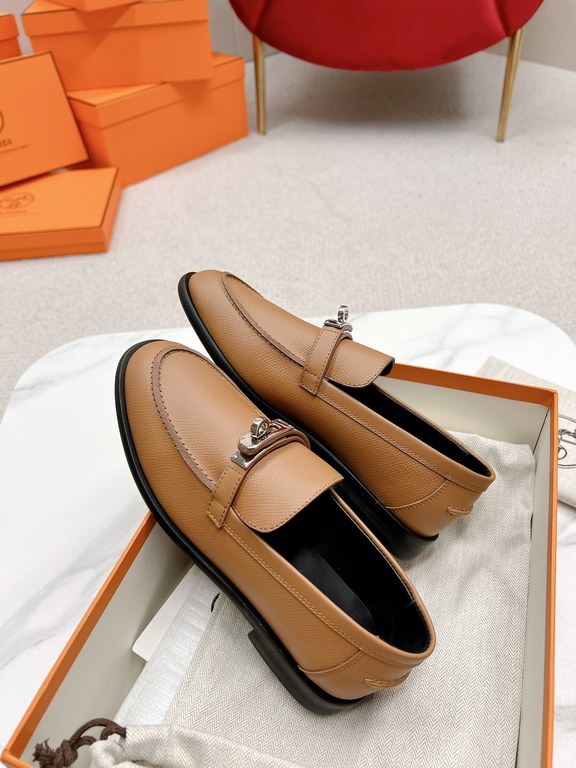 HERME'c, the whole network exclusive handmade, private high-end customization, classic handmade workshop ~ ~ big goods real shotDestin Loafers, very classic, versatile, simple, colorblocking design, on the foot is very f