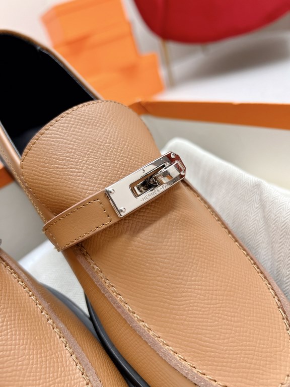 HERME'c, the whole network exclusive handmade, private high-end customization, classic handmade workshop ~ ~ big goods real shotDestin Loafers, very classic, versatile, simple, colorblocking design, on the foot is very f