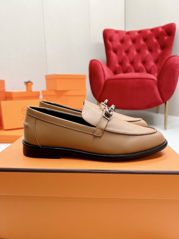 HERME'c, the whole network exclusive handmade, private high-end customization, classic handmade workshop ~ ~ big goods real shotDestin Loafers, very classic, versatile, simple, colorblocking design, on the foot is very f