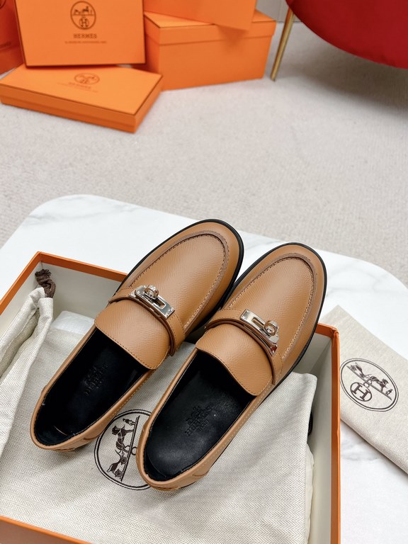 HERME'c, the whole network exclusive handmade, private high-end customization, classic handmade workshop ~ ~ big goods real shotDestin Loafers, very classic, versatile, simple, colorblocking design, on the foot is very f