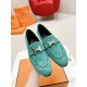 HERME'c, the whole network exclusive handmade, private high-end customization, classic handmade workshop ~ ~ ~ big goods real shotRoyal Loafers, very classic, versatile, simple, colorblocking design, on the foot is very 