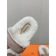 -Top qualityHerme Hermes new leather fur slippers, step on the lambswool, full of comfort, bare feet do not feel cold, with a thick socks Super beautiful oh!Upper LambskinLychee grain cowhide leather.Lining woolsheepskin