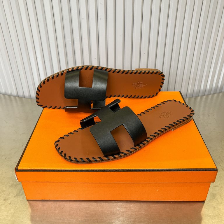 New color, leather midsole, hand stitching. Newly revamped (Hermès) Packaging upgraded, version of the workmanship materials upgraded.Hermes  highest version of pure handmade shoes in the market   Top Product Hermes Slip