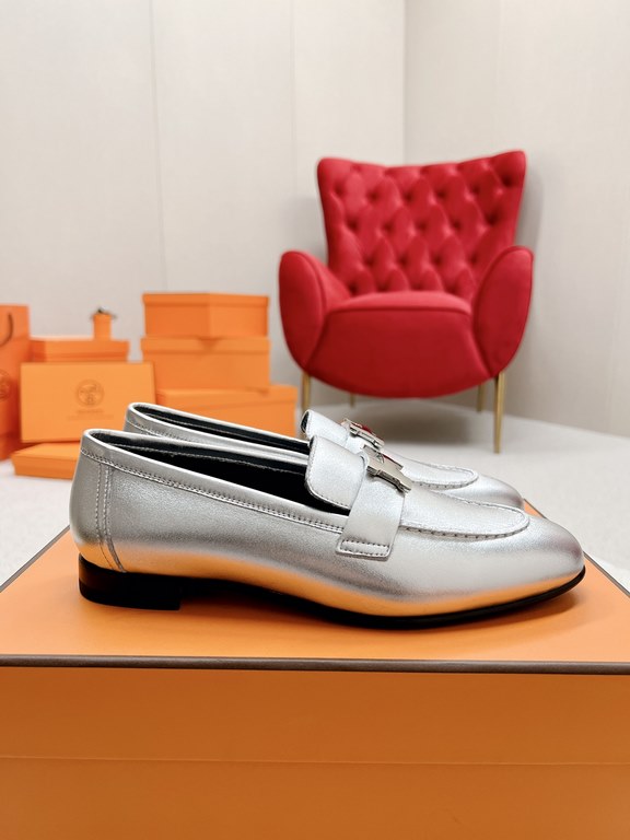 HERME'c, the whole network exclusive handmade, private high-end customization, classic handmade workshop ~ ~ ~ big goods real shotRoyal Loafers, very classic, versatile, simple, colorblocking design, on the foot is very 