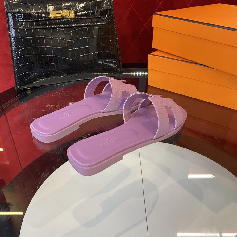 New color, full midsole, new revision (Hermès) Packaging upgraded, version of the workmanship materials upgraded.Hermes  market highest version pure handmade shoes   Top Product Hermes Slippers  ----------Early spring ne