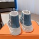 Men's [Guanhua] Hermes  home 23ss early spring new products! Classic boot shape   British color blocking design, classic and durable! The original inverted mold last shape, the ultimate 11 shape, imported high-end knitti