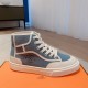 Men's [Guanhua] Hermes  home 23ss early spring new products! Classic boot shape   British color blocking design, classic and durable! The original inverted mold last shape, the ultimate 11 shape, imported high-end knitti