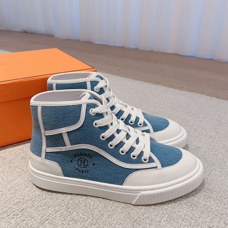 Men's [Guanhua] Hermes  home 23ss early spring new products! Classic boot shape   British color blocking design, classic and durable! The original inverted mold last shape, the ultimate 11 shape, imported high-end knitti