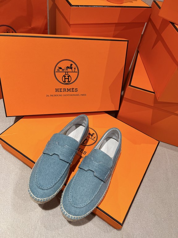 [Herme'c] Hermes 23 years of early spring latest Trip straw shoes, the official website of the latest   vacation travel must have a god. By Hermes shoes chief designer Pierre Hardy personally involved in creating, leadin