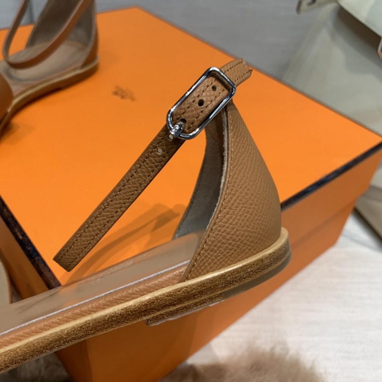 H Brand Santorini Sandals, Epsom Leather.Pursuing enamel Pure handmade Crafted and 100% handmade Hermes Emmaus  ...2023 Newly Upgraded  Epsom Leather Sandals Inspired by the design or follow the traditional classic H upp