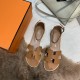 H Brand Santorini Sandals, Epsom Leather.Pursuing enamel Pure handmade Crafted and 100% handmade Hermes Emmaus  ...2023 Newly Upgraded  Epsom Leather Sandals Inspired by the design or follow the traditional classic H upp