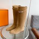 wholesale  Generation level hermes Hermes Jimping series! kelly buckle classic bootsknight boots!H family's classic boots, simple atmosphere, handsome Upper original calfskincowking Lining cowhide leatherItaly customized