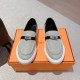 Men's [Guanhua] Hermes  home 23ss early spring new products! Classic boot shape   British color blocking design, classic and durable! The original inverted mold last shape, the ultimate 11 shape, imported high-end knitti