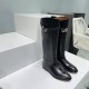 High quality factory calf leather!   Top version Original purchase development!  HERMES Hermes H home 2023 fall and winter new classic boots knight boots! Jimping series! kelly buckle classic knight boots!H family's clas