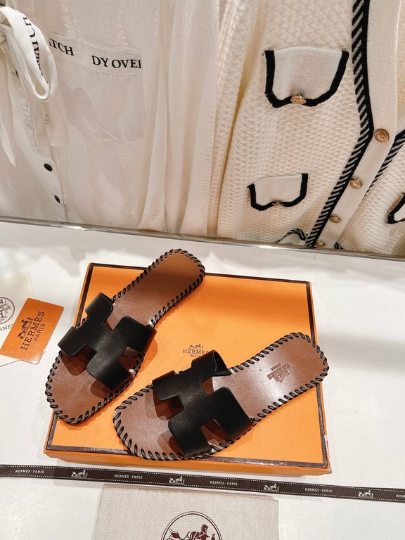 Price Top of the market versionHERME H Home 2023 Latest Upgraded Classic H Slippers   vacation travel must-have artifacts # by Hermes chief designer PierreHardy personally create a classic high-end footwear series ##   p