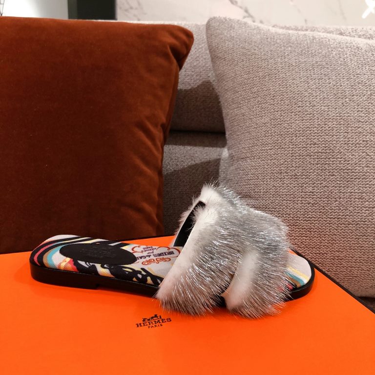 [Guanhua] Hermes  home 20ss fall and winter new products! Classic boot shape   British mink fur design, classic and durable! Original inverted mold last shape, extreme 11 shape, imported high-end knitting needles present