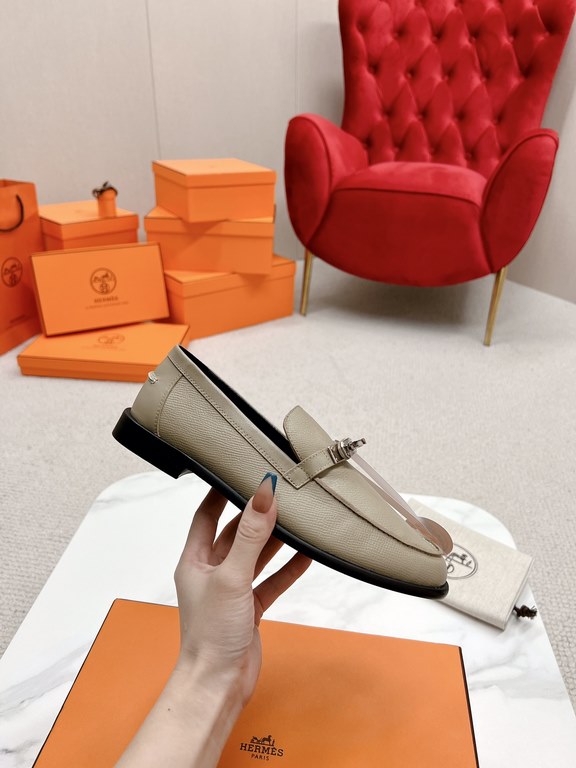 HERME'c, the whole network exclusive handmade, private high-end customization, classic handmade workshop ~ ~ big goods real shotDestin Loafers, very classic, versatile, simple, colorblocking design, on the foot is very f