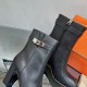 代购级别-Hermes 爱马仕kelly 经典骑士靴短靴------ -H family classic boots, simple and atmospheric, handsome and full.-H family's classic boots, simple atmosphere, handsome full!-Upper original calfskin leather Lining cowhide leather-It