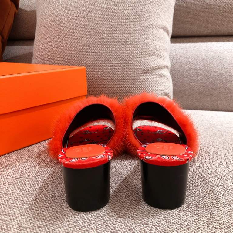 [Guanhua] Hermes  home 20ss fall and winter new products! Classic boot shape   British mink fur design, classic and durable! Original inverted mold last shape, extreme 11 shape, imported high-end knitting needles present