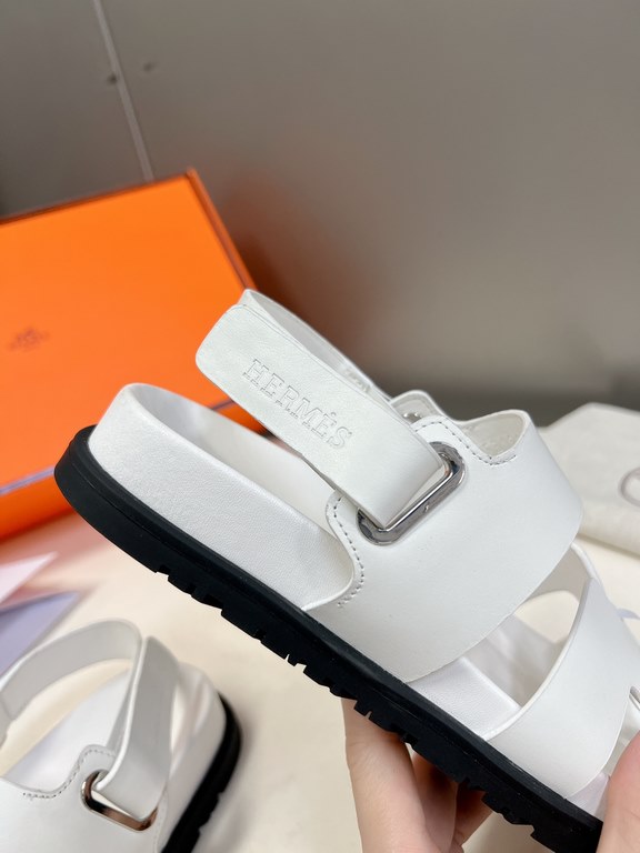 Men  [ΗERMES 】 Hermes spring and summer classic couple models second uncle slippers Chypre ugly ugly ugly uncle slippers - old man slippers, on the foot is simply too comfortable! It's simple and cute!All mixed breed she