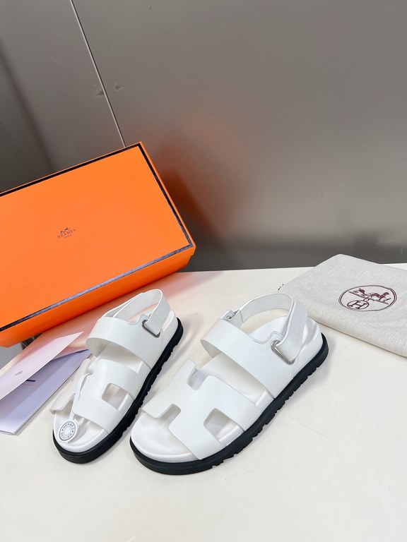 Men  [ΗERMES 】 Hermes spring and summer classic couple models second uncle slippers Chypre ugly ugly ugly uncle slippers - old man slippers, on the foot is simply too comfortable! It's simple and cute!All mixed breed she