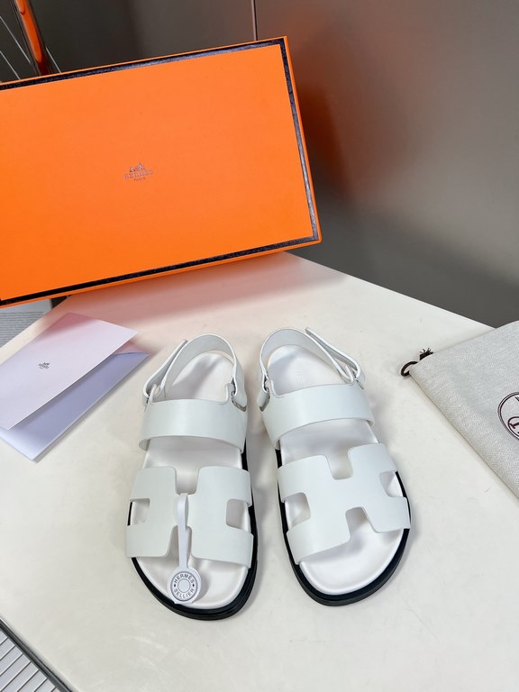 Men  [ΗERMES 】 Hermes spring and summer classic couple models second uncle slippers Chypre ugly ugly ugly uncle slippers - old man slippers, on the foot is simply too comfortable! It's simple and cute!All mixed breed she