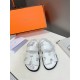 Men  [ΗERMES 】 Hermes spring and summer classic couple models second uncle slippers Chypre ugly ugly ugly uncle slippers - old man slippers, on the foot is simply too comfortable! It's simple and cute!All mixed breed she