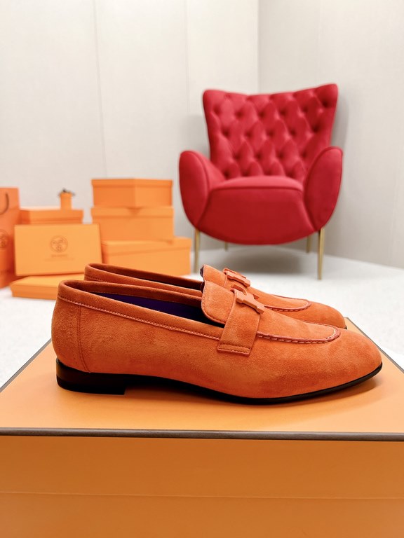 HERME'c, the whole network exclusive handmade, private high-end customization, classic handmade workshop ~ ~ ~ big goods real shotRoyal Loafers, very classic, versatile, simple, colorblocking design, on the foot is very 