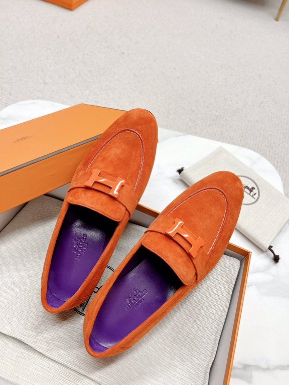 HERME'c, the whole network exclusive handmade, private high-end customization, classic handmade workshop ~ ~ ~ big goods real shotRoyal Loafers, very classic, versatile, simple, colorblocking design, on the foot is very 