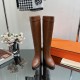 代购级别-Hermes 爱马仕kelly 经典骑士靴长靴------ - Black 600 Other colors-H's classic boots, simple atmosphere, handsome.-Upper Original Calfskin Leather Lining Cowhide Leather.-Italian customized leather outsole.-Size 34-42 (34, 40, 