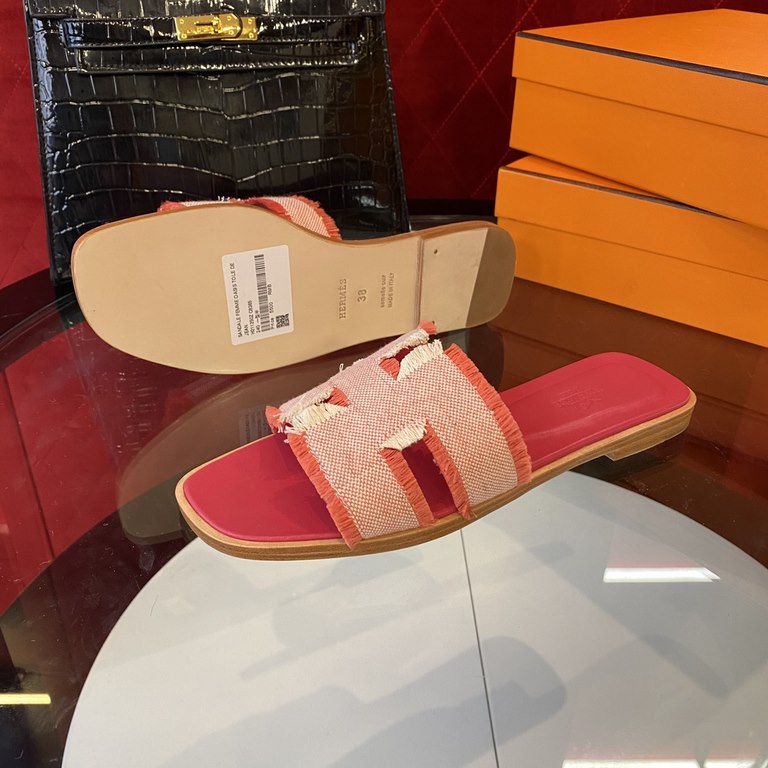 New color, full midsole, new revision (Hermès) Packaging upgraded, version of the workmanship materials upgraded.Hermes  market highest version pure handmade shoes   Top Product Hermes Slippers  ----------Early spring ne