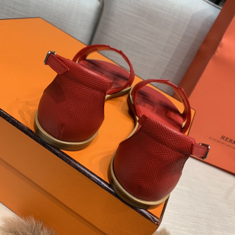 H Brand Santorini Sandals, Epsom Leather.Pursuing enamel Pure handmade Crafted and 100% handmade Hermes Emmaus  ...2023 Newly Upgraded  Epsom Leather Sandals Inspired by the design or follow the traditional classic H upp