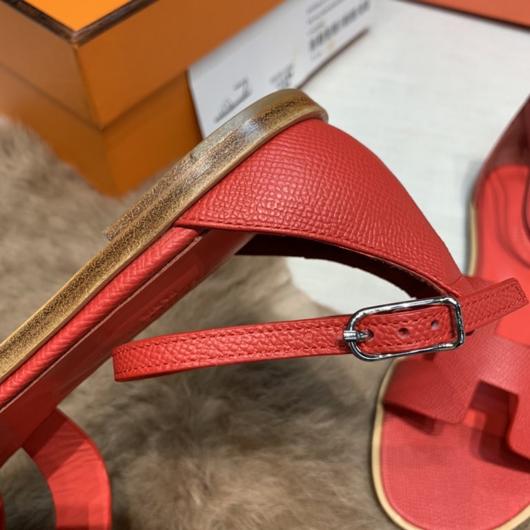 H Brand Santorini Sandals, Epsom Leather.Pursuing enamel Pure handmade Crafted and 100% handmade Hermes Emmaus  ...2023 Newly Upgraded  Epsom Leather Sandals Inspired by the design or follow the traditional classic H upp