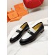 HERME'c, the whole network exclusive handmade, private high-end customization, classic handmade workshop ~ ~ ~ big goods real shotRoyal Loafers, very classic, versatile, simple, colorblocking design, on the foot is very 