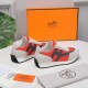 Hermes Hermes Sneakers H Side Label Counter all the latest couple modelsRestore the authentic 11 details Customized sense of superbH Side label pattern design Mix and match elements splicing details full of points  .Slim