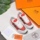 Hermes Hermes Sneakers H Side Label Counter all the latest couple modelsRestore the authentic 11 details Customized sense of superbH Side label pattern design Mix and match elements splicing details full of points  .Slim