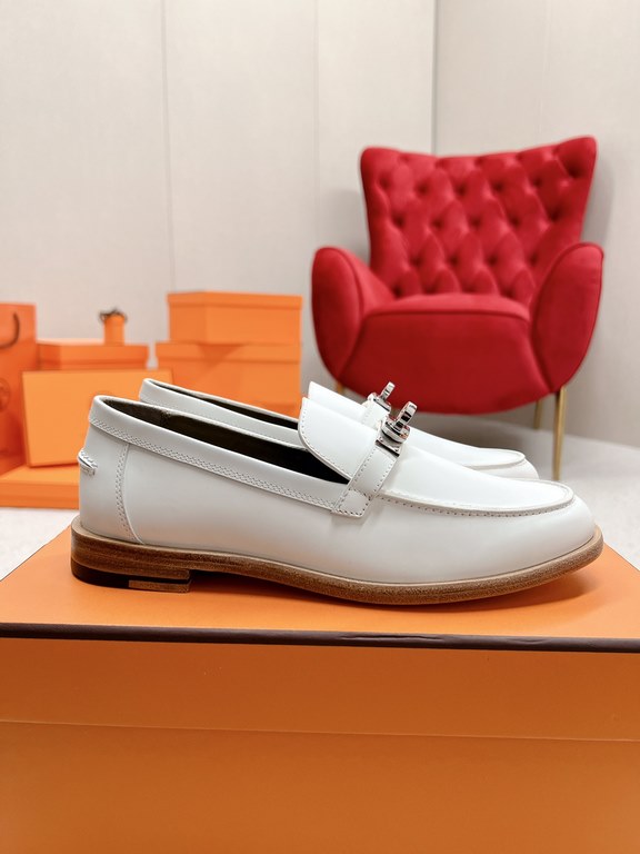 HERME'c, the whole network exclusive handmade, private high-end customization, classic handmade workshop ~ ~ big goods real shotDestin Loafers, very classic, versatile, simple, colorblocking design, on the foot is very f