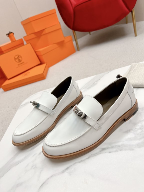 HERME'c, the whole network exclusive handmade, private high-end customization, classic handmade workshop ~ ~ big goods real shotDestin Loafers, very classic, versatile, simple, colorblocking design, on the foot is very f