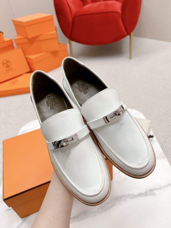 HERME'c, the whole network exclusive handmade, private high-end customization, classic handmade workshop ~ ~ big goods real shotDestin Loafers, very classic, versatile, simple, colorblocking design, on the foot is very f