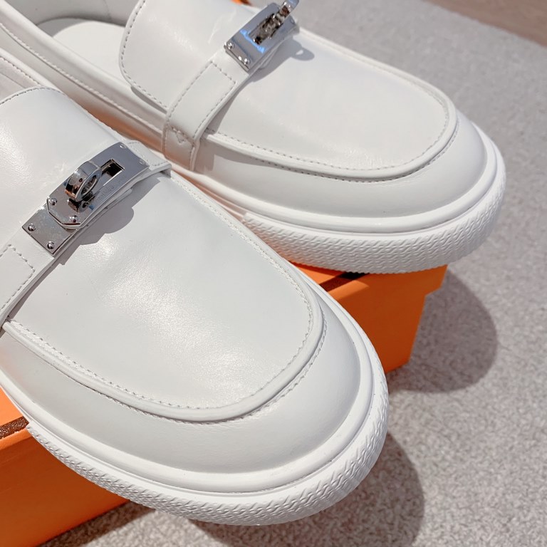 Men's [Guanhua] Hermes  home 23ss early spring new products! Classic boot shape   British color blocking design, classic and durable! The original inverted mold last shape, the ultimate 11 shape, imported high-end knitti