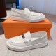 Men's [Guanhua] Hermes  home 23ss early spring new products! Classic boot shape   British color blocking design, classic and durable! The original inverted mold last shape, the ultimate 11 shape, imported high-end knitti