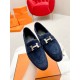 HERME'c, the whole network exclusive handmade, private high-end customization, classic handmade workshop ~ ~ ~ big goods real shotRoyal Loafers, very classic, versatile, simple, colorblocking design, on the foot is very 